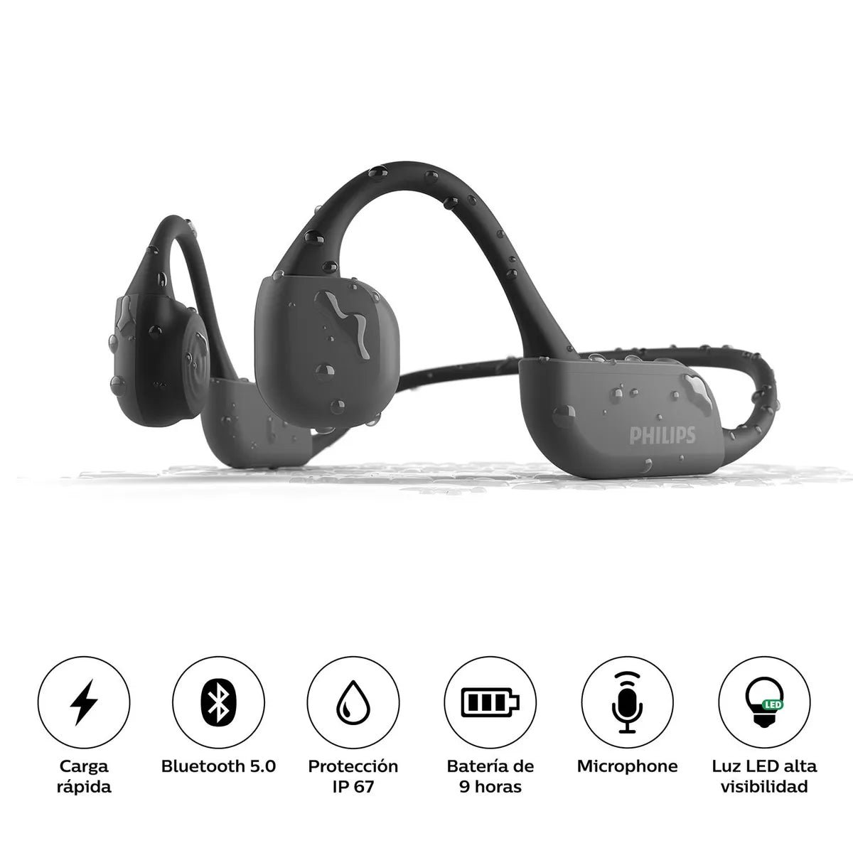 Philips Audífonos Deportivos Bluetooth